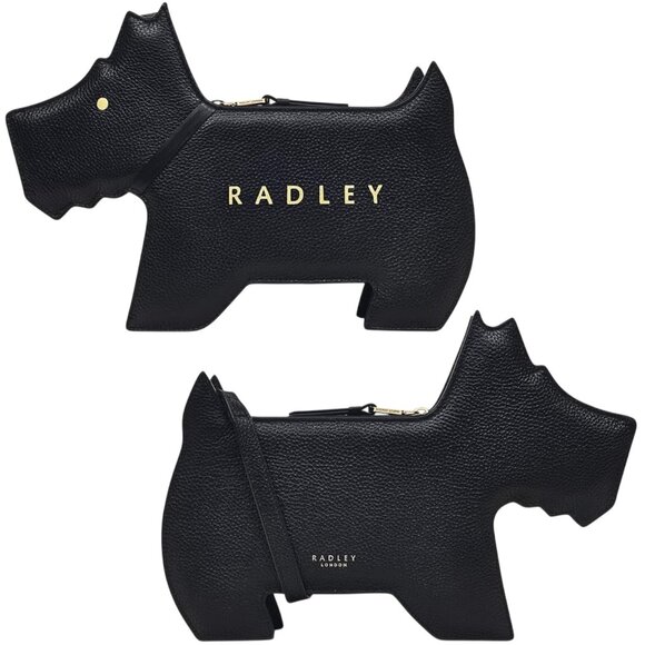Radley London NWT Women’s Medium Zip-Around Crossbody, Scottie Dog Leather Black - Picture 1 of 16